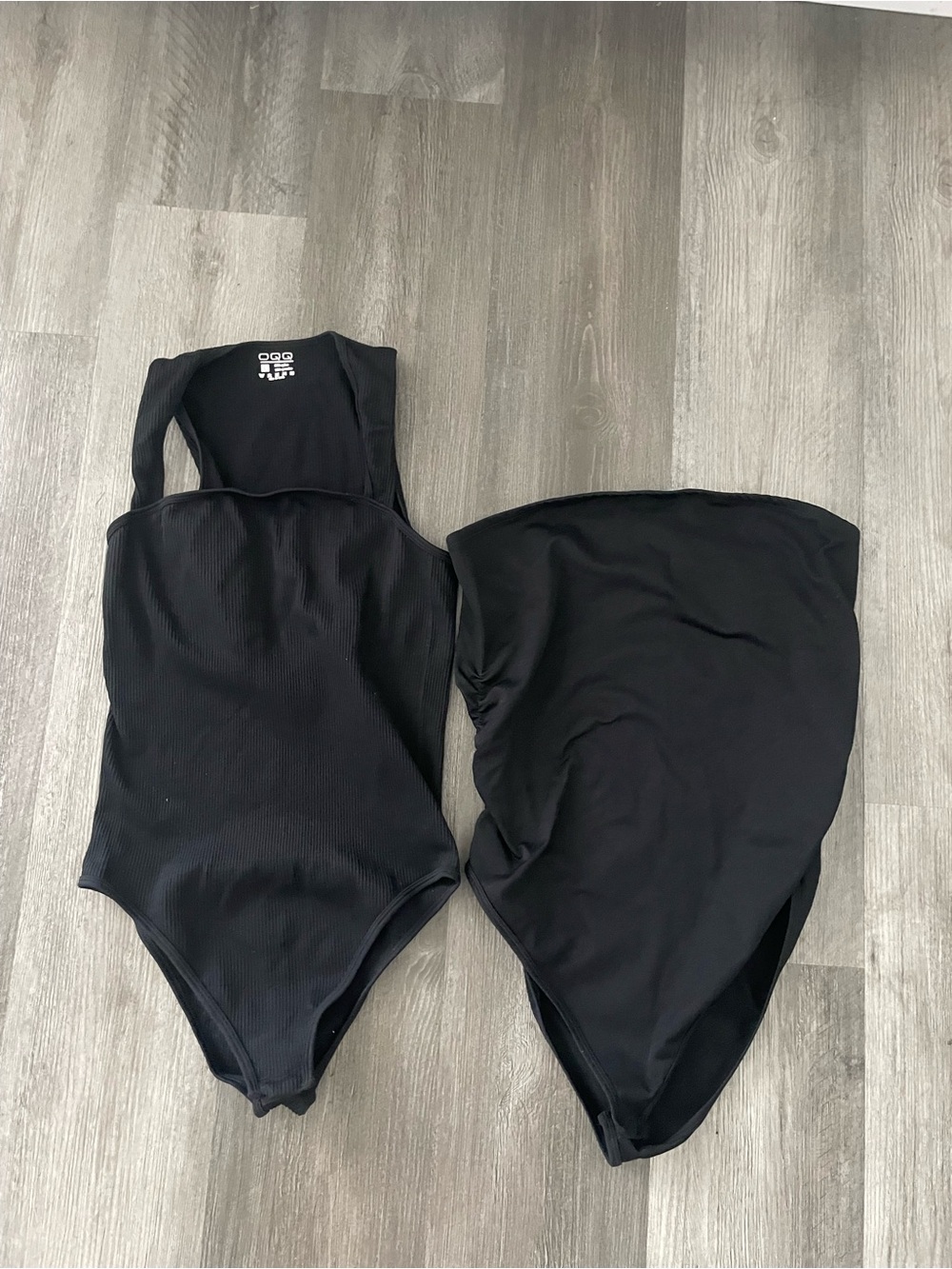 OQQ Black bodysuit bundle